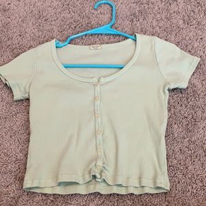 green pacsun/brandy melville shirt